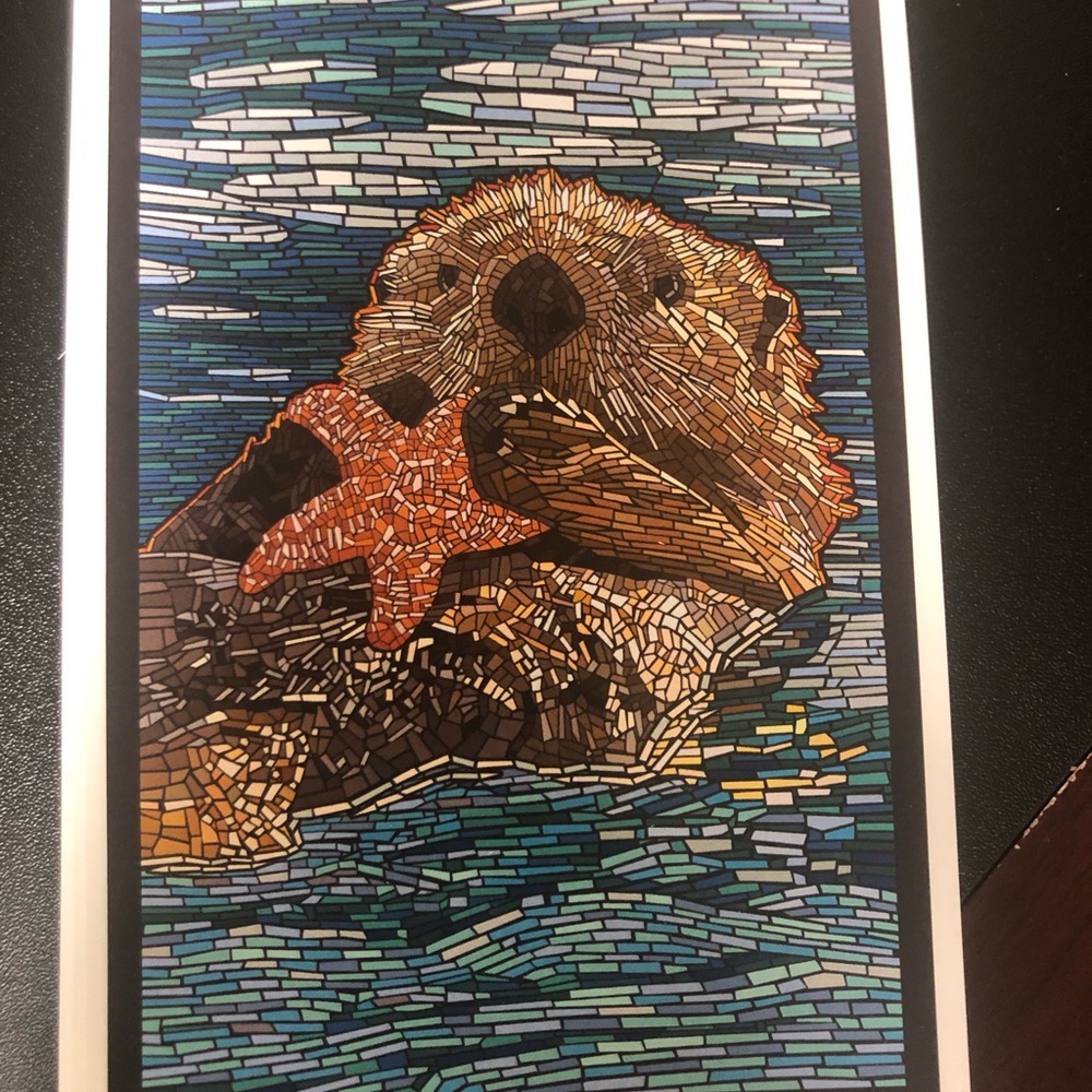 Lantern Press, Paper Mosaic, Sea Otter